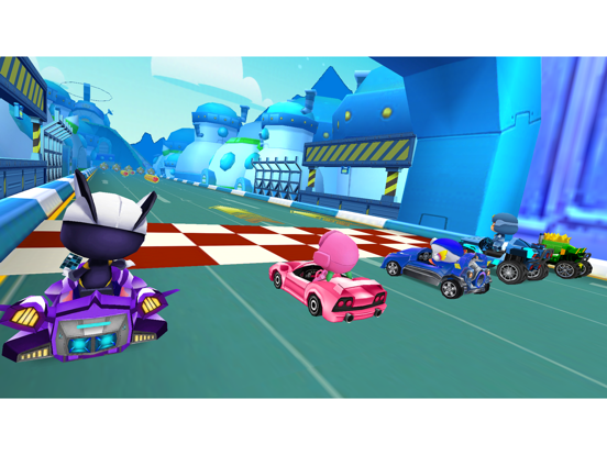 Screenshot #4 pour Masked Heroes: Kart Racing 3D