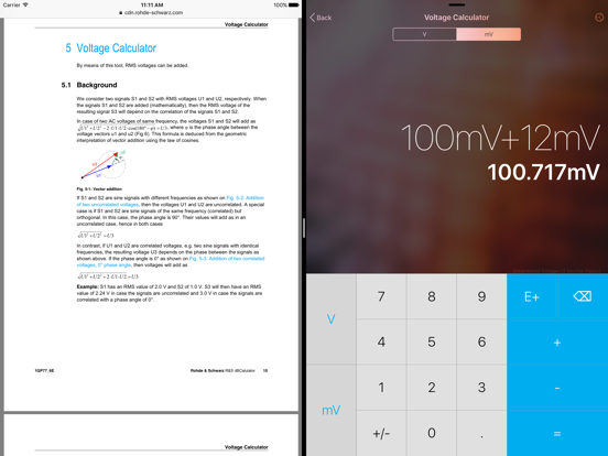 dB Calculator iPad screenshot 5 - Productivity app