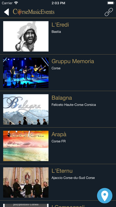 CorseMusicEvents screenshot 3