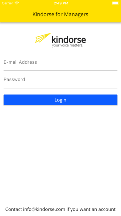 Screenshot #1 pour Kindorse for Managers