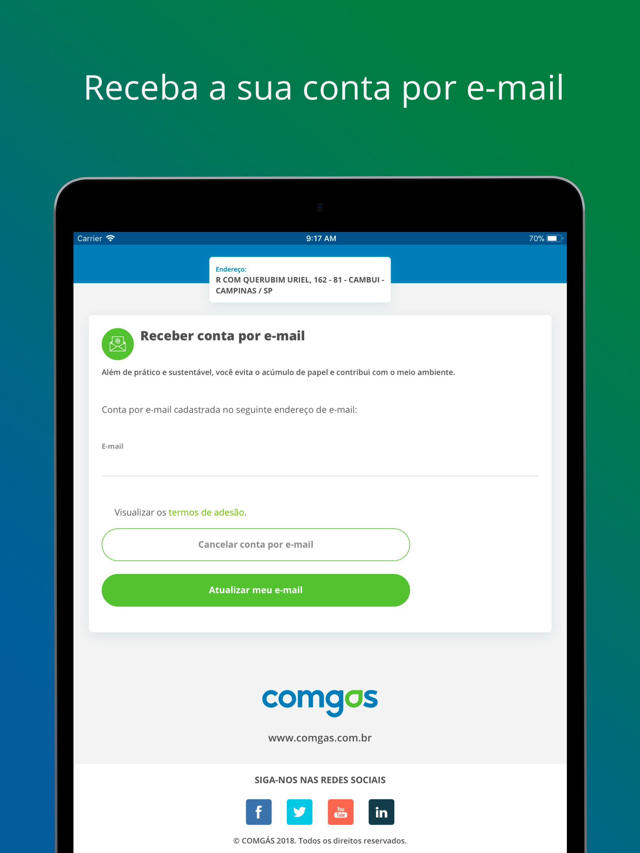 Comgás Virtual screenshot 11