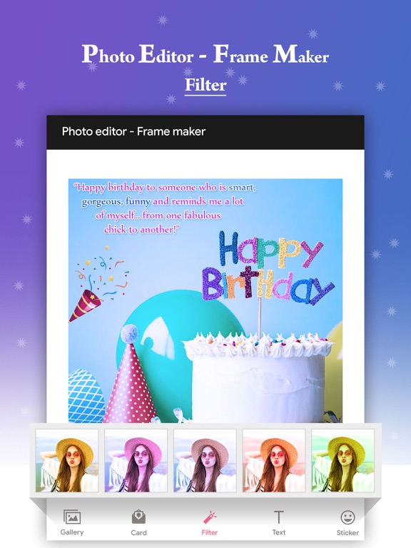 Photo Editor:Frame-Card Maker iPad screenshot 6 - Photo & Video app