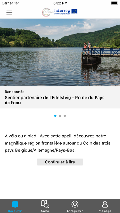 Screenshot #1 pour EUREGIO RandonnéesFrontalières