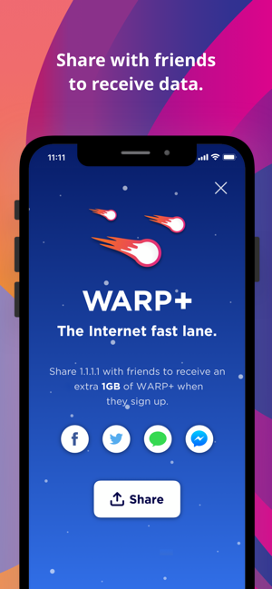 ‎1.1.1.1: Faster Internet Screenshot
