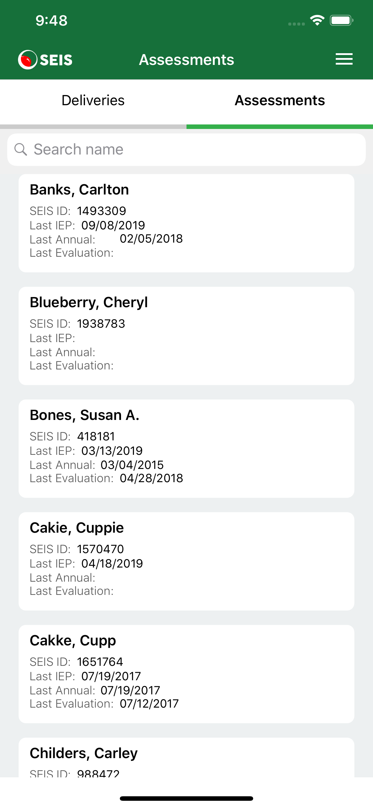 SEIS Tracker