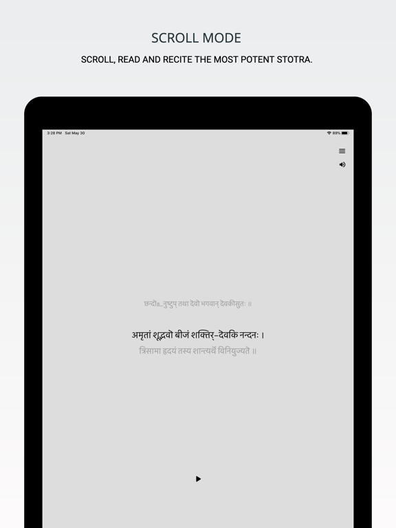 Vishnu Sahasranama Stotra iPad screenshot 1 - Lifestyle app
