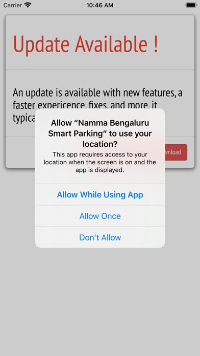Namma Bengaluru Smart Parking Screenshot