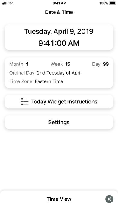 Date & Time Widget Screenshot