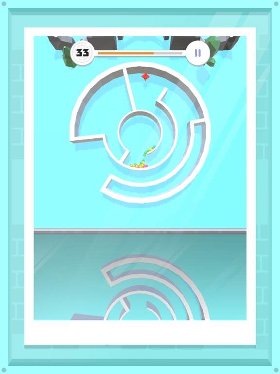 Balls Rotate Mirror Maze iPad screenshot