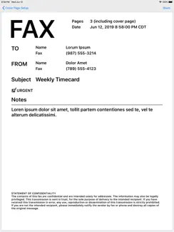 FaxCover - Fax Cover Sheet iPad image 1