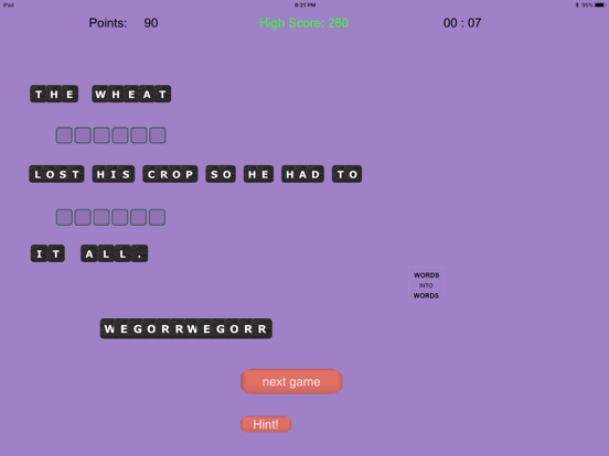 Screenshot #4 pour WORDS into WORDS