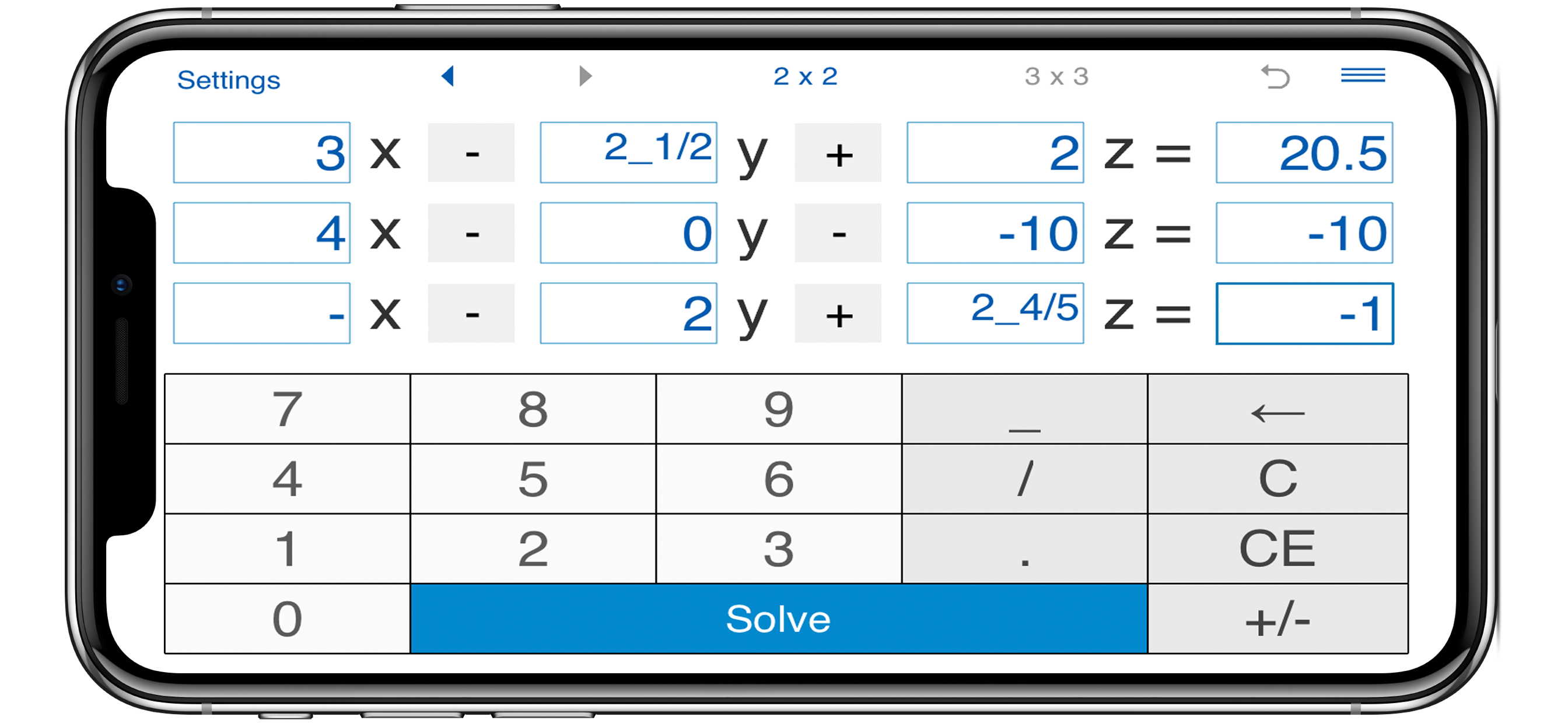 Systems of equations solver screenshot 5