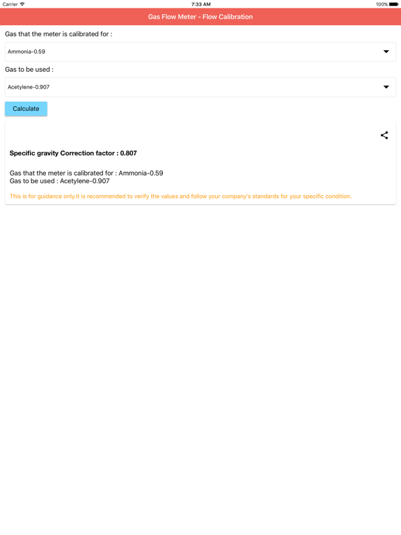 Screenshot #4 pour GasFlowMeter-Flow Calibration