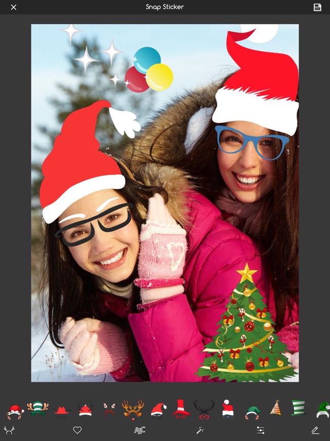 Noël éditeur de photos cadre dans l'App Store