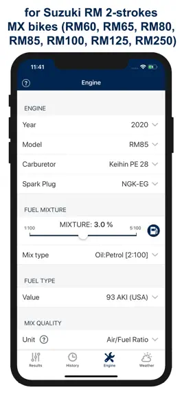 Game screenshot Jetting for Suzuki RM 2T Moto hack