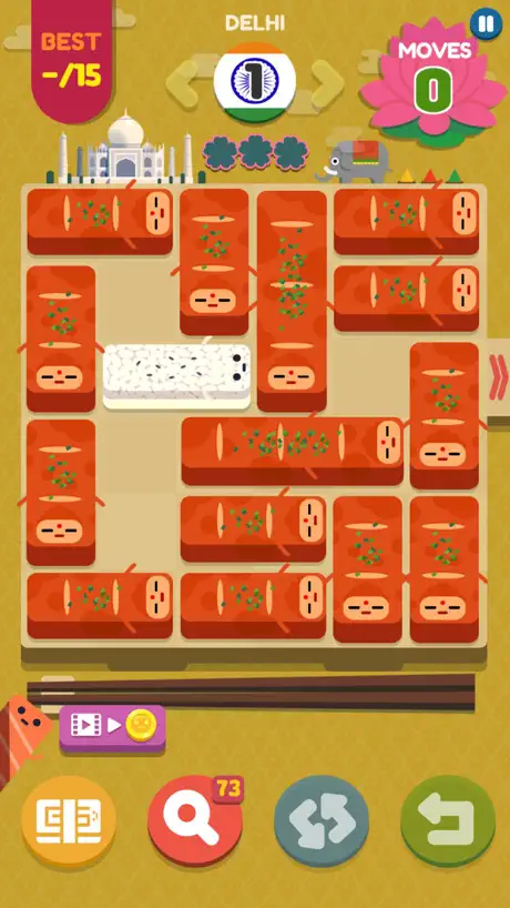 Push Sushi - slide puzzle