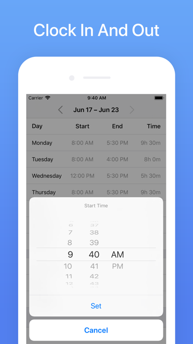 Screenshot #2 pour Hours Tracker: Time Calculator