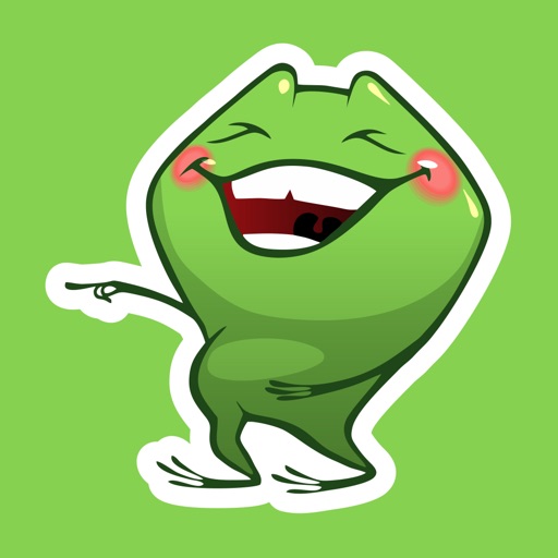 Crazy Frog Sticker Emoticons Icon