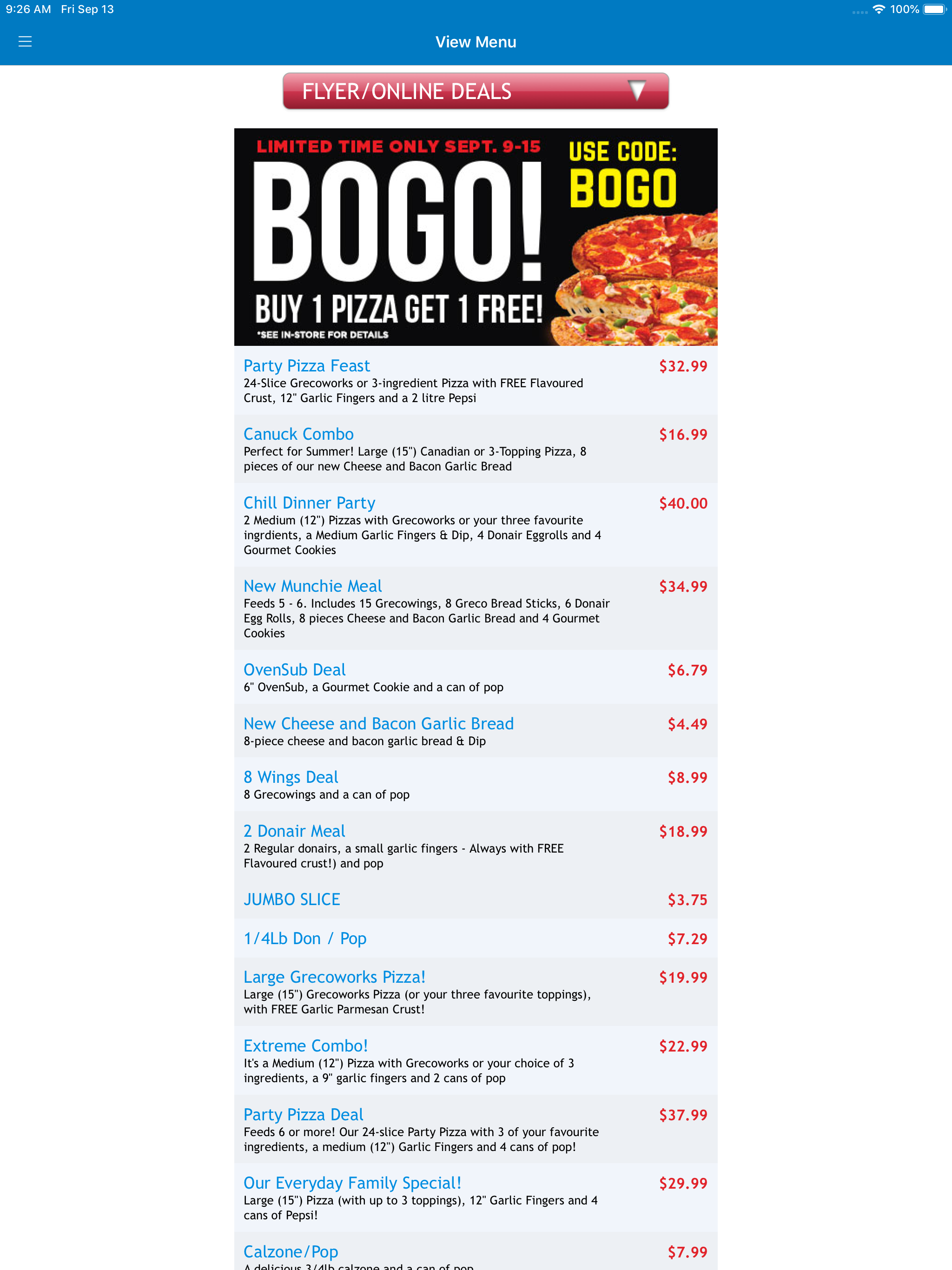 Greco Pizza screenshot 7