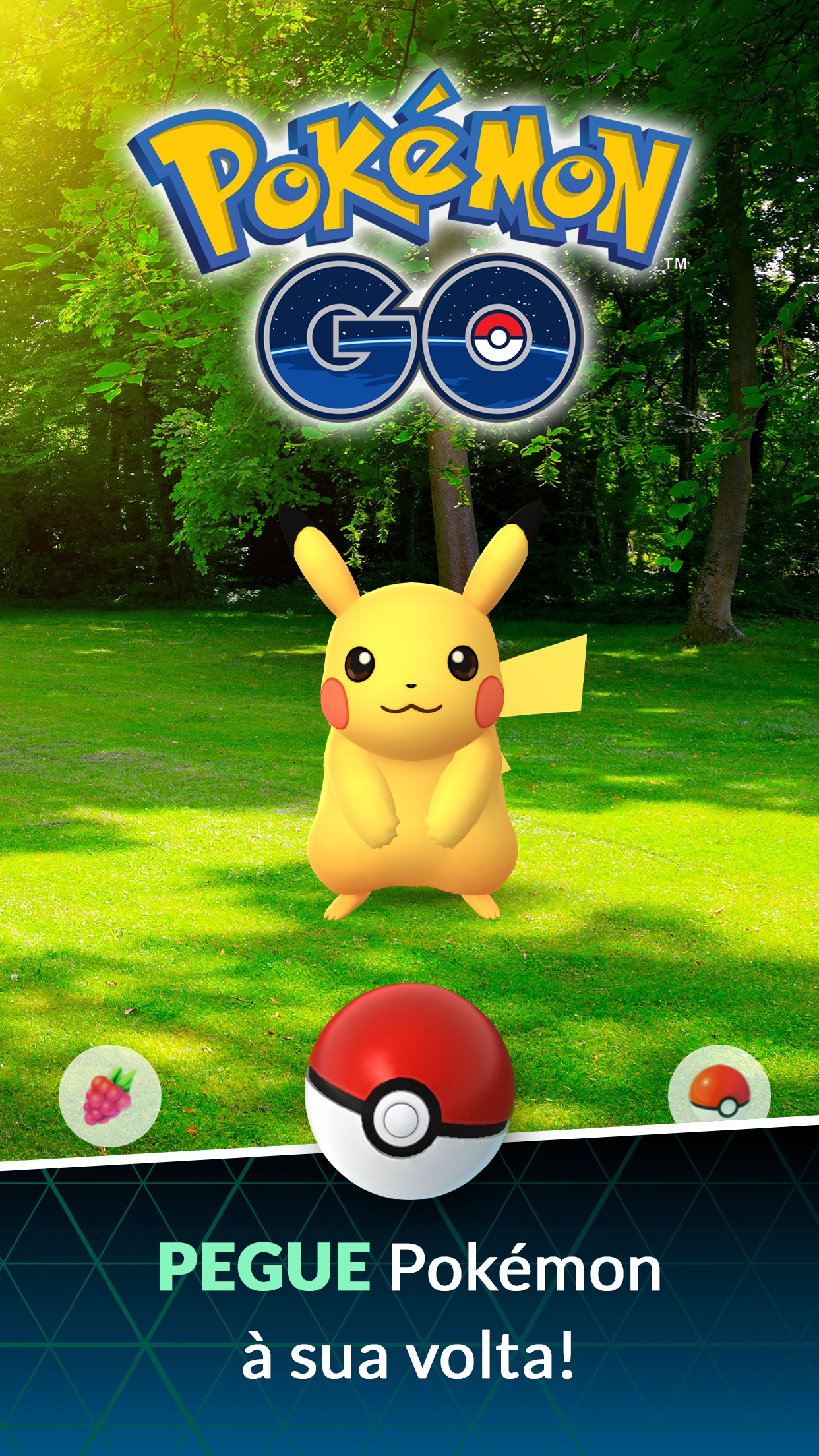 Screenshot do app Pokémon GO