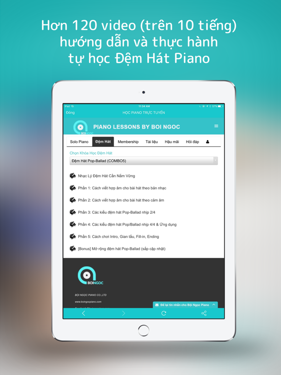 Screenshot #4 pour HỌC PIANO TRỰC TUYẾN