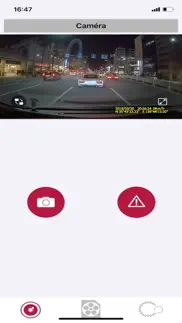 dash camera interface iPhone Captures Décran 1