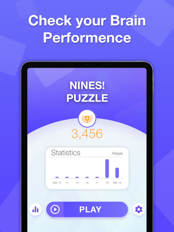 NINES! Purple Block Puzzle iPad screenshot 4 - Games app