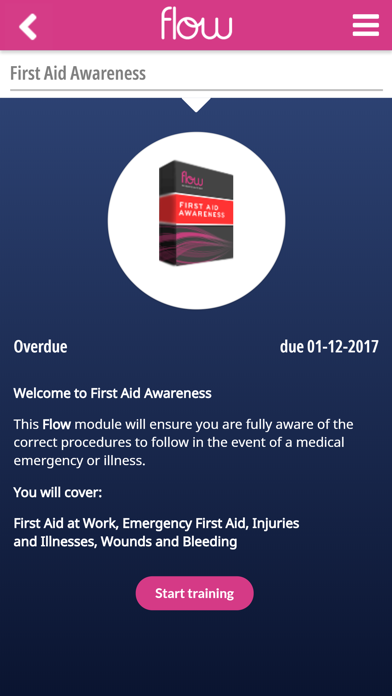 Flow Training Screenshot