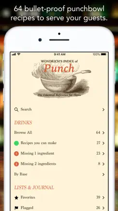 Wondrich’s Index of Punch iPhone image 1