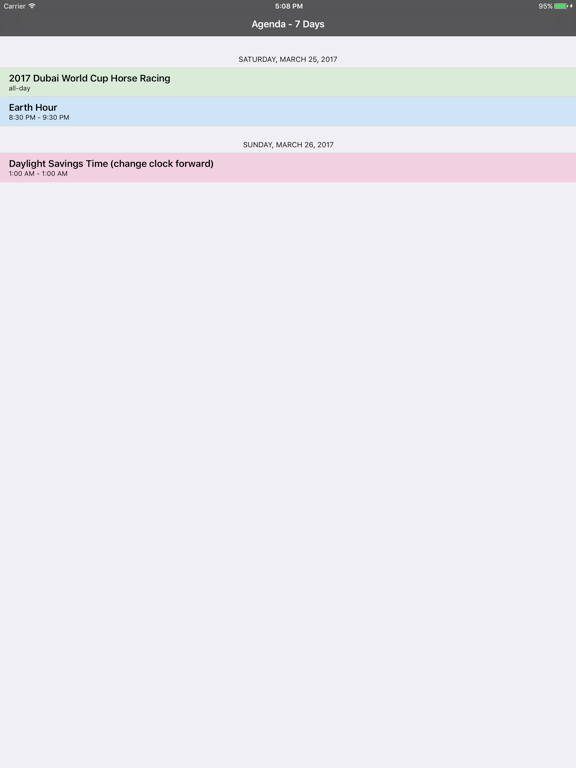 Screenshot #5 pour Agenda - 7 Days