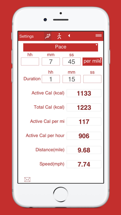 Running and Walking Calories Screenshot