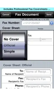 fax print share iphone screenshot 1
