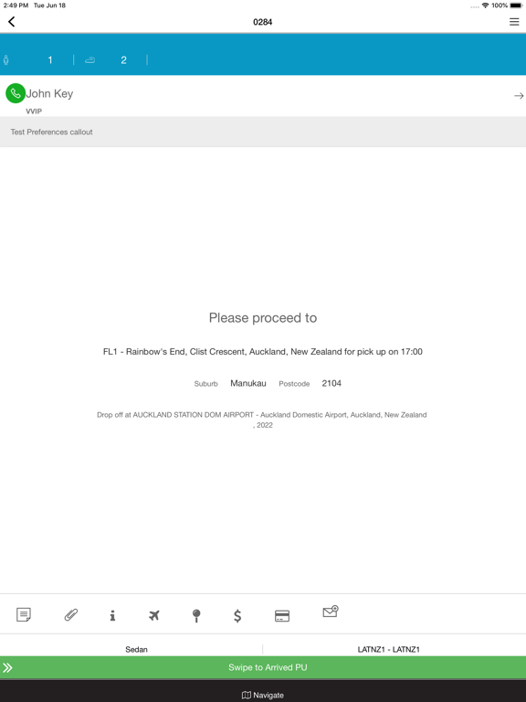 ChauffeurConnect iPad screenshot 4 - Productivity app