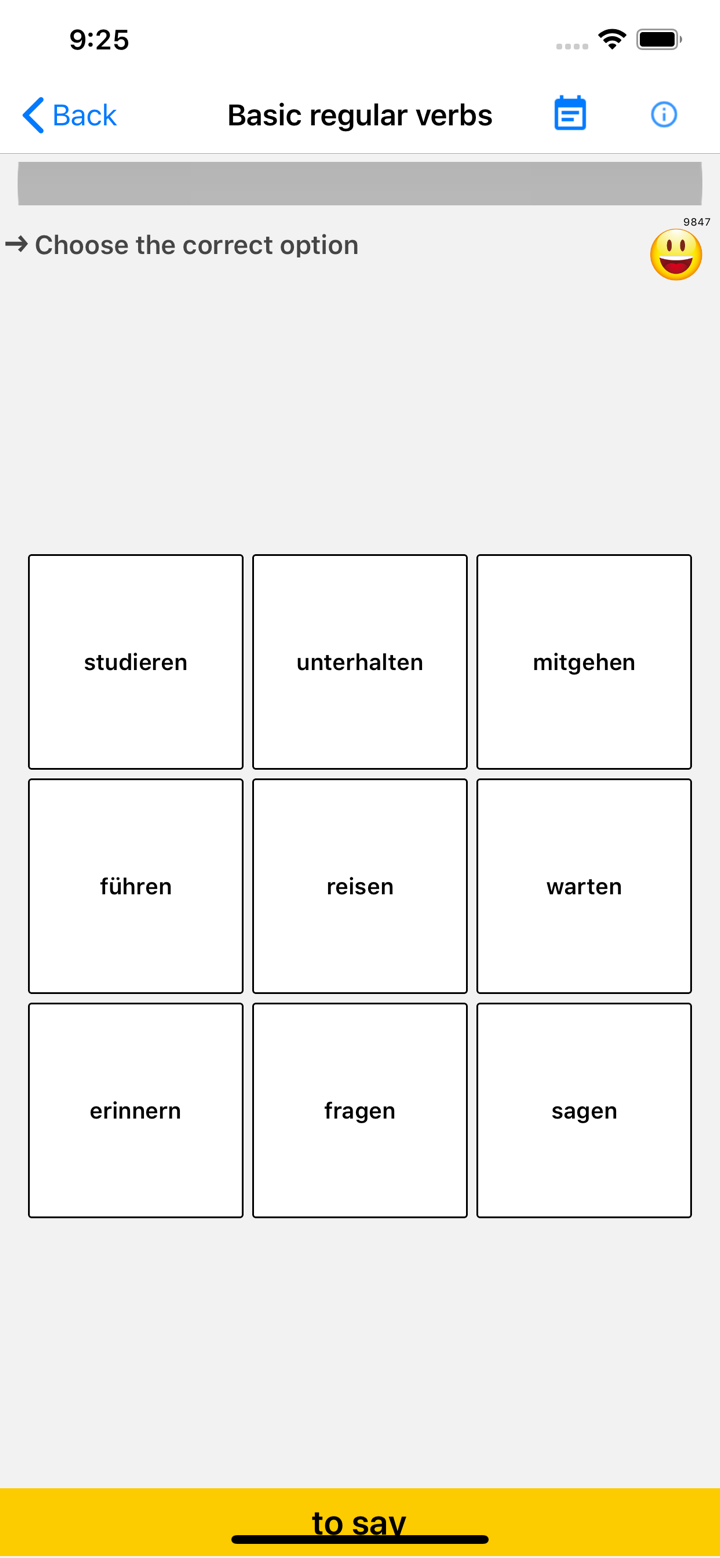 Verben - Trainer screenshot 2