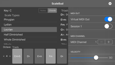 Screenshot #3 pour ScaleBud - AUv3 MIDI Keyboard