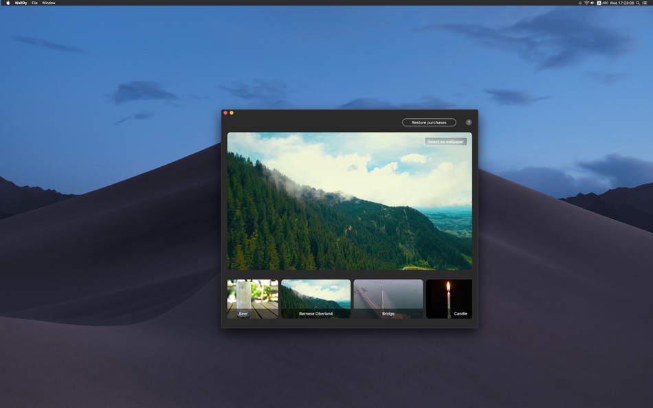 #2. WallDy - Dynamic Wallpapers (macOS) 由: Elena Ilchenko
