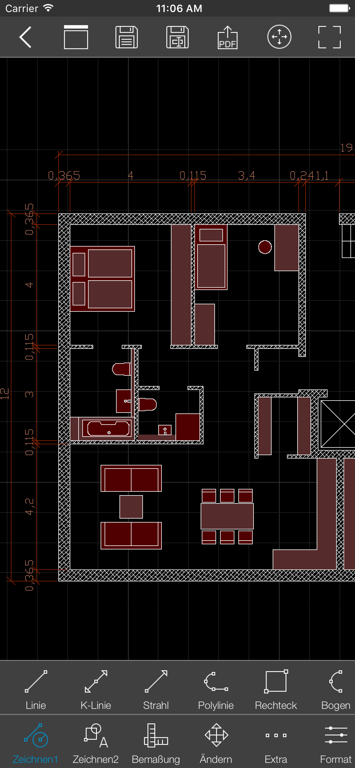 biiCADo Pro - 2D CAD-App