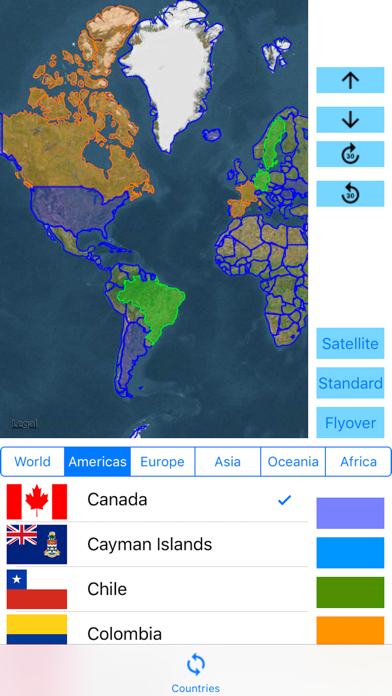Screenshot #2 pour 3D Visited Countries Pro