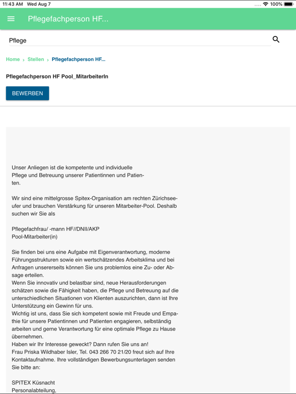 Screenshot #6 pour Swiss Medi Jobs