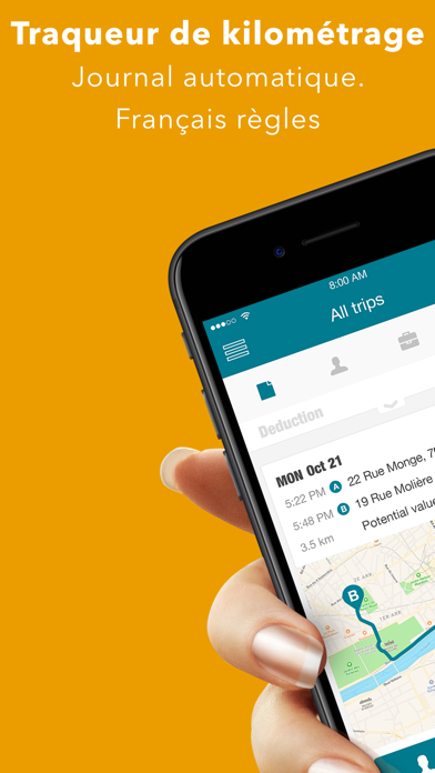 Screenshot #2 pour MileCatcher Registre pour km