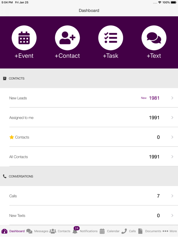 Screenshot #4 pour Big Purple Dot - CRM