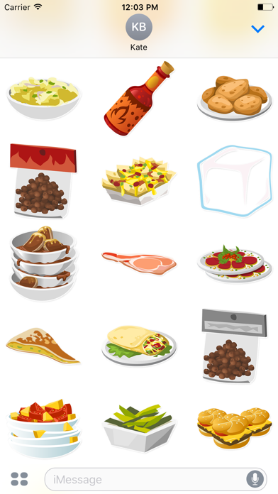 Screenshot #3 pour Tasty Food Stickers