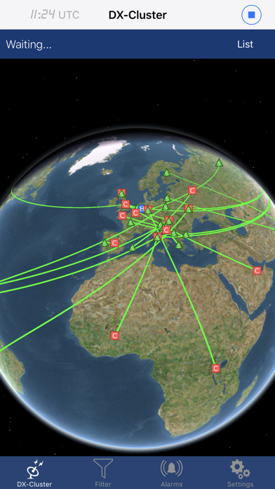 iCluster - DX-Cluster database Screenshot