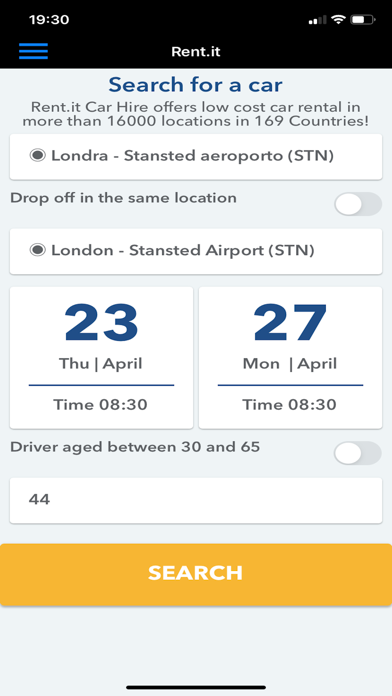 Screenshot #2 pour Rent.it Car Hire
