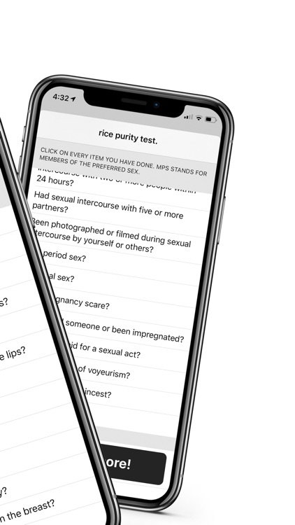 Rice Purity Test - The App screenshot-3