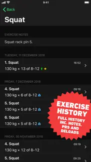 heavyset - gym workout log iphone screenshot 3