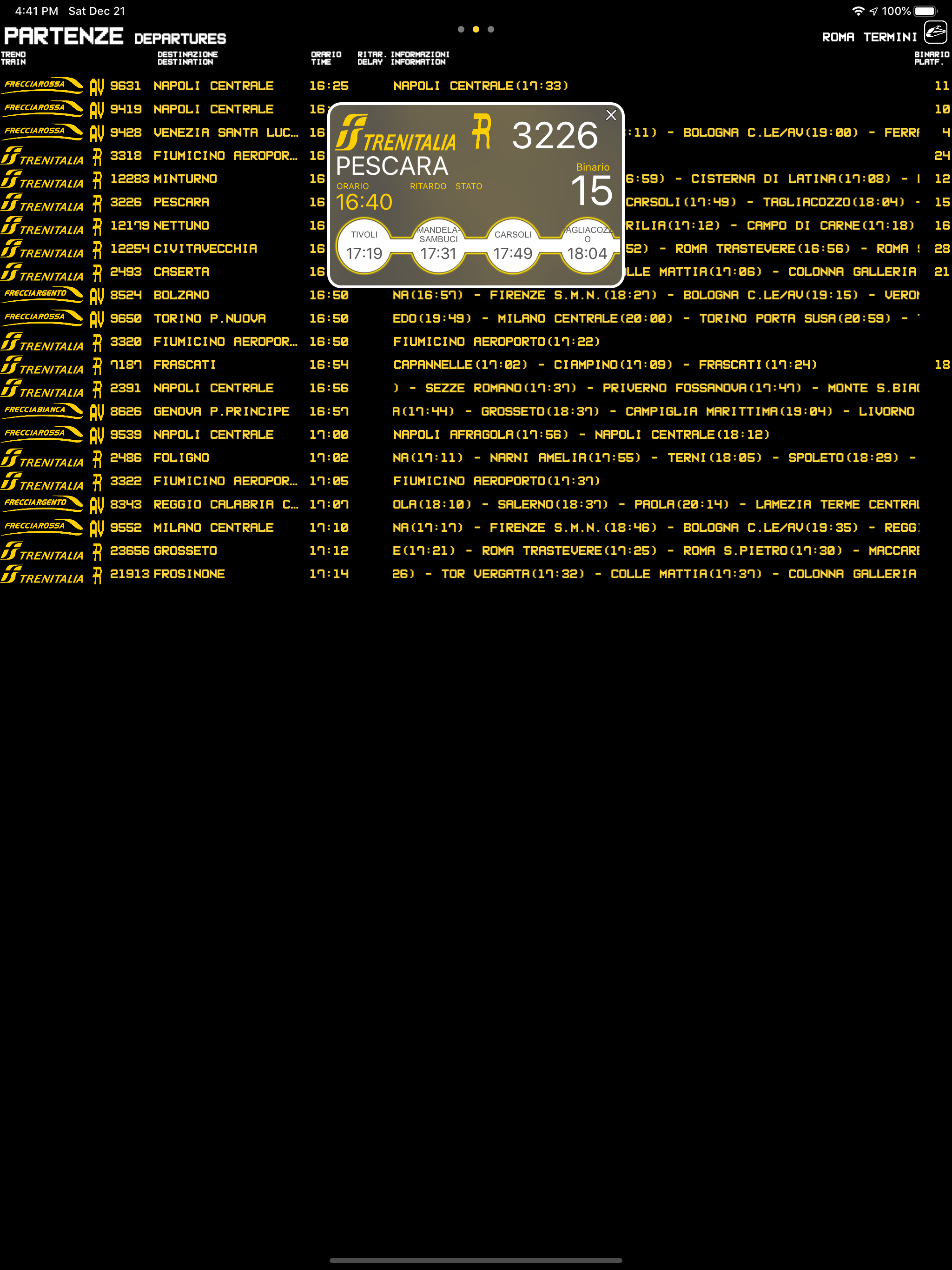 Orari Treni Italia screenshot 9