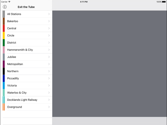 Tube Exits by Station Master iPad screenshot