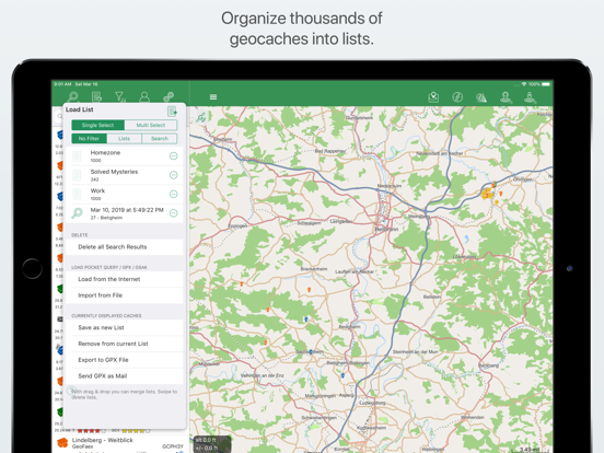 Looking4Cache Lite iPad app afbeelding 5