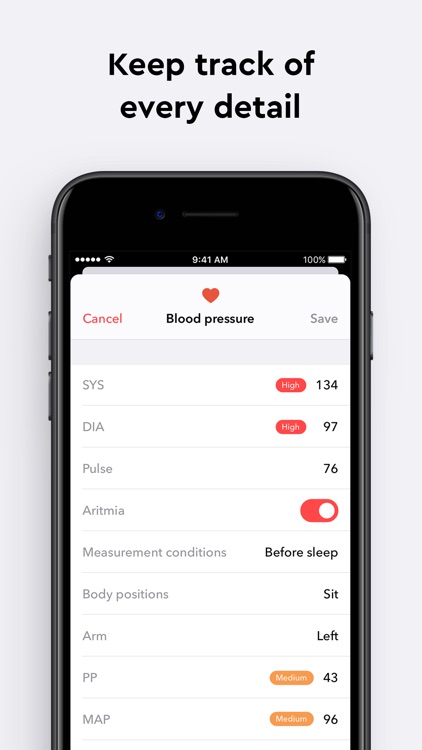 Blood Pressure Monitor app screenshot-4